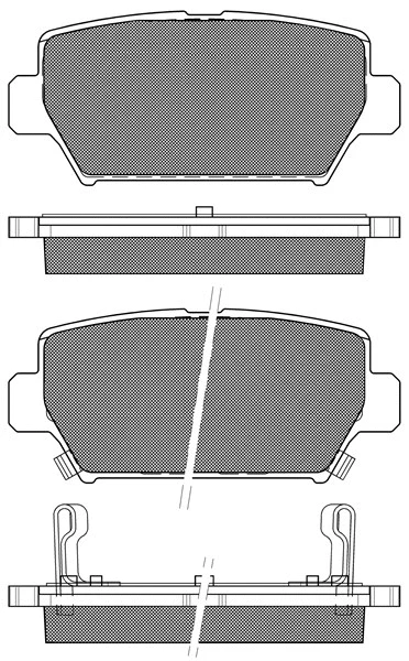20306 BSF Комплект тормозных колодок, дисковый тормоз (фото 1)