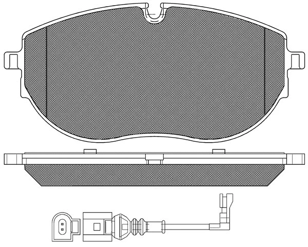 20310 BSF Комплект тормозных колодок, дисковый тормоз (фото 1)