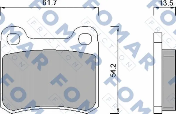 FO 421381 FOMAR Friction Комплект тормозных колодок, дисковый тормоз (фото 1)