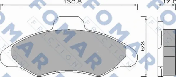 FO 432481 FOMAR Friction Комплект тормозных колодок, дисковый тормоз (фото 1)