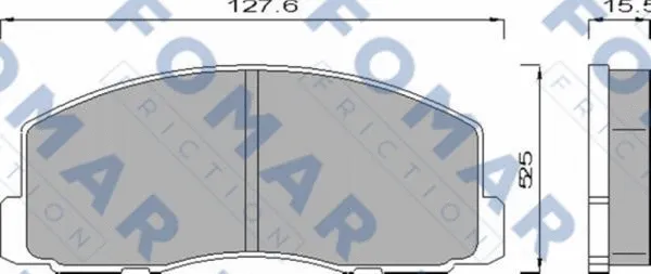 FO 439681 FOMAR Friction Комплект тормозных колодок, дисковый тормоз (фото 1)