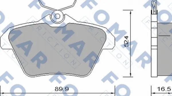 FO 650081 FOMAR Friction Комплект тормозных колодок, дисковый тормоз (фото 1)