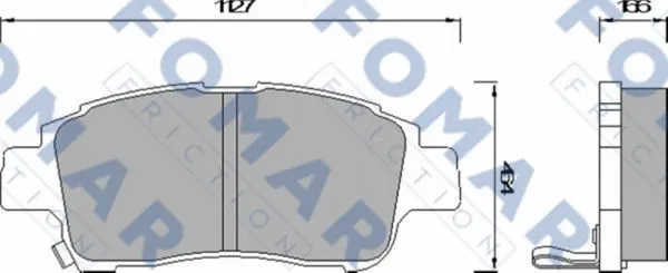 FO 920381 FOMAR Friction Комплект тормозных колодок, дисковый тормоз (фото 1)