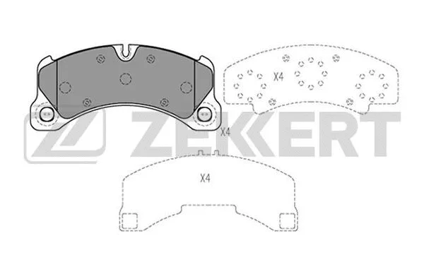 BS-2459 ZEKKERT Комплект тормозных колодок, дисковый тормоз (фото 1)
