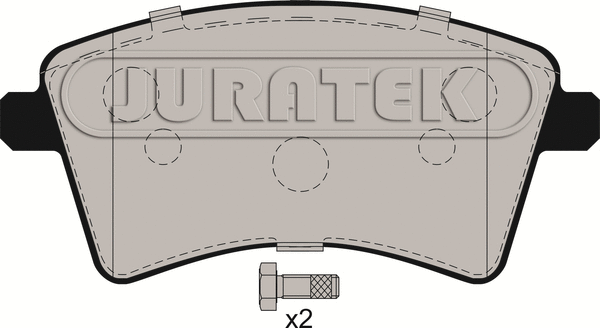 JCP038 JURATEK Комплект тормозных колодок, дисковый тормоз (фото 2)