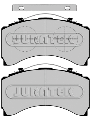JCP1005 JURATEK Комплект тормозных колодок, дисковый тормоз (фото 1)