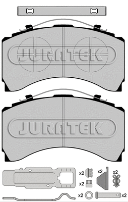 JCP1005K1 JURATEK Комплект тормозных колодок, дисковый тормоз (фото 1)