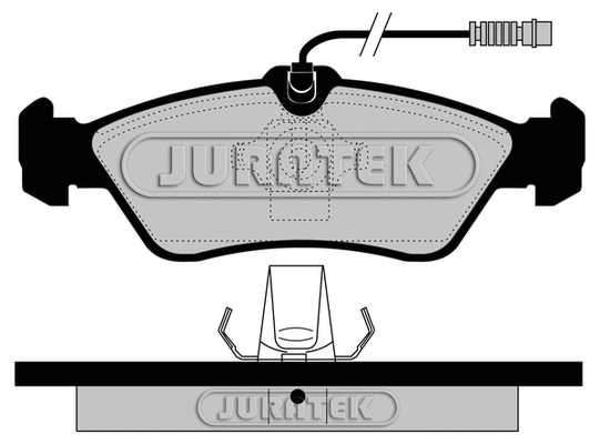 JCP1045 JURATEK Комплект тормозных колодок, дисковый тормоз (фото 2)