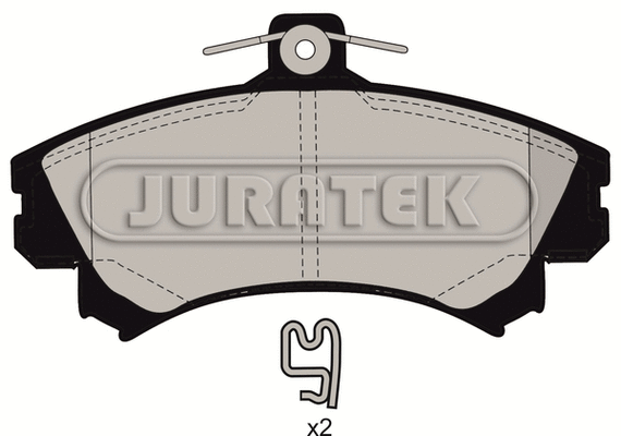 JCP1093 JURATEK Комплект тормозных колодок, дисковый тормоз (фото 1)