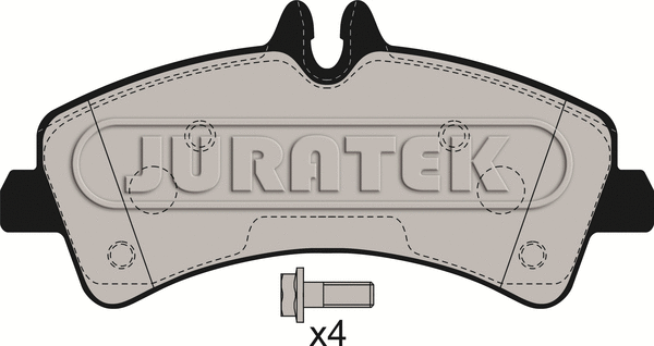 JCP124 JURATEK Комплект тормозных колодок, дисковый тормоз (фото 2)