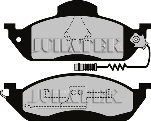 JCP1400 JURATEK Комплект тормозных колодок, дисковый тормоз (фото 1)