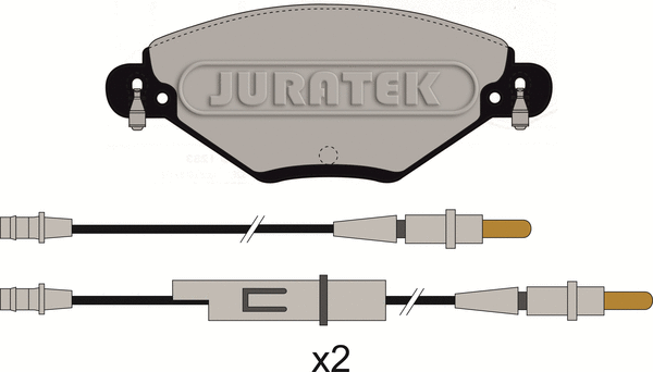JCP1411 JURATEK Комплект тормозных колодок, дисковый тормоз (фото 2)