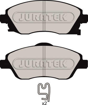 JCP1424 JURATEK Комплект тормозных колодок, дисковый тормоз (фото 2)