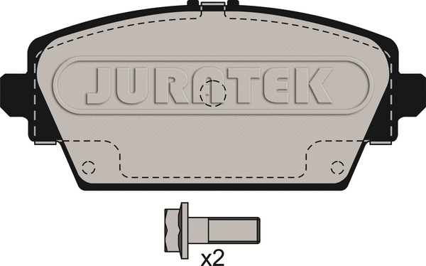 JCP1580 JURATEK Комплект тормозных колодок, дисковый тормоз (фото 1)