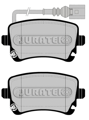 JCP1644 JURATEK Комплект тормозных колодок, дисковый тормоз (фото 1)