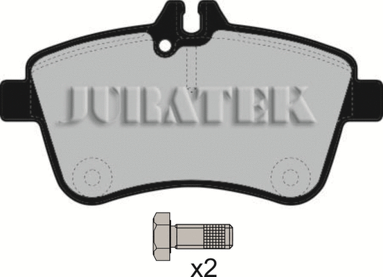 JCP1750 JURATEK Комплект тормозных колодок, дисковый тормоз (фото 1)