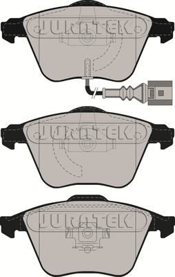 JCP1765 JURATEK Комплект тормозных колодок, дисковый тормоз (фото 1)