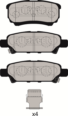 JCP1839 JURATEK Комплект тормозных колодок, дисковый тормоз (фото 1)