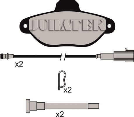 JCP1944 JURATEK Комплект тормозных колодок, дисковый тормоз (фото 1)