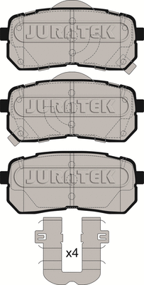 JCP4004 JURATEK Комплект тормозных колодок, дисковый тормоз (фото 2)