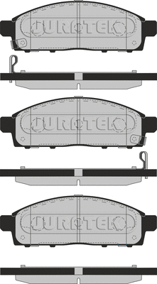 JCP4023 JURATEK Комплект тормозных колодок, дисковый тормоз (фото 1)