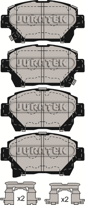 JCP4024 JURATEK Комплект тормозных колодок, дисковый тормоз (фото 2)