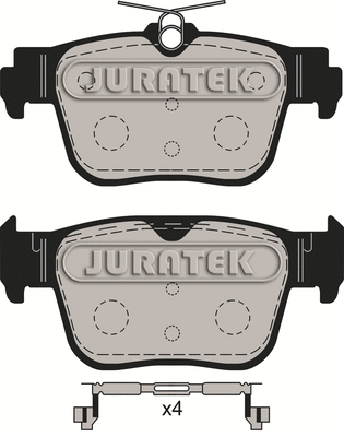 JCP4057 JURATEK Комплект тормозных колодок, дисковый тормоз (фото 2)