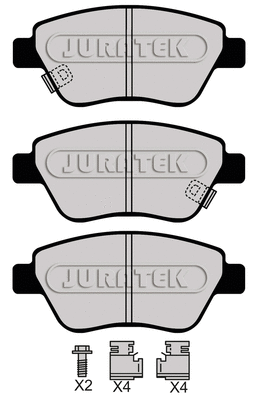 JCP4267 JURATEK Комплект тормозных колодок, дисковый тормоз (фото 1)