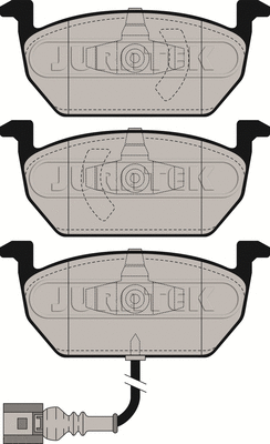 JCP4454 JURATEK Комплект тормозных колодок, дисковый тормоз (фото 2)