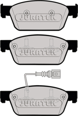 JCP8043 JURATEK Комплект тормозных колодок, дисковый тормоз (фото 1)
