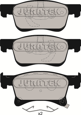 JCP8060 JURATEK Комплект тормозных колодок, дисковый тормоз (фото 1)