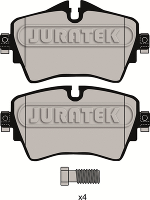 JCP8074 JURATEK Комплект тормозных колодок, дисковый тормоз (фото 1)