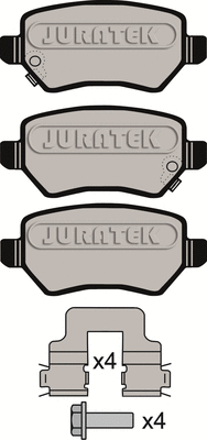 JCP8082 JURATEK Комплект тормозных колодок, дисковый тормоз (фото 1)