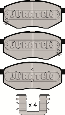 JCP8112 JURATEK Комплект тормозных колодок, дисковый тормоз (фото 1)