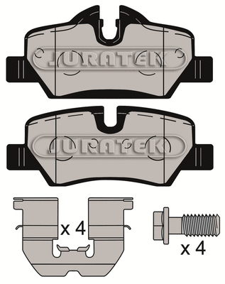 JCP8137 JURATEK Комплект тормозных колодок, дисковый тормоз (фото 2)