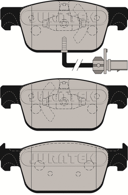 JCP8161 JURATEK Комплект тормозных колодок, дисковый тормоз (фото 2)