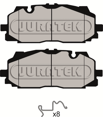 JCP8163 JURATEK Комплект тормозных колодок, дисковый тормоз (фото 1)