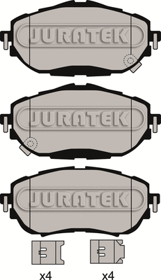 JCP8169 JURATEK Комплект тормозных колодок, дисковый тормоз (фото 1)