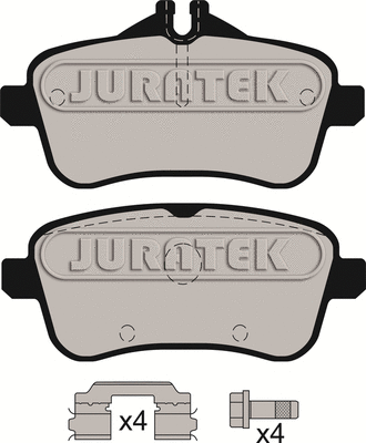 JCP8198 JURATEK Комплект тормозных колодок, дисковый тормоз (фото 2)