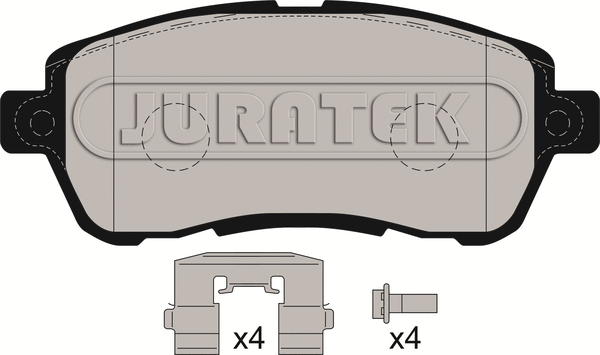 JCP8211 JURATEK Комплект тормозных колодок, дисковый тормоз (фото 1)