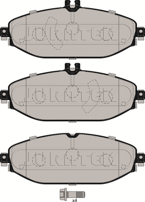 JCP8237 JURATEK Комплект тормозных колодок, дисковый тормоз (фото 2)