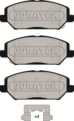 JCP8270 JURATEK Комплект тормозных колодок, дисковый тормоз (фото 2)