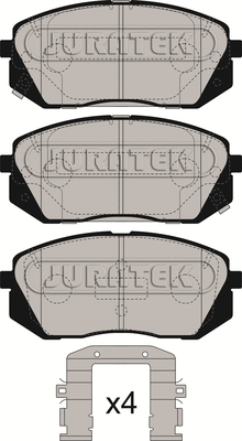 JCP8280 JURATEK Комплект тормозных колодок, дисковый тормоз (фото 2)