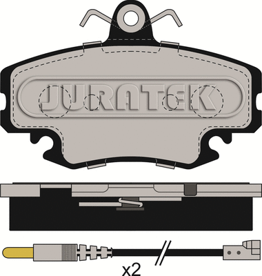 JCP845 JURATEK Комплект тормозных колодок, дисковый тормоз (фото 1)