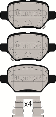 JCP8562 JURATEK Комплект тормозных колодок, дисковый тормоз (фото 2)