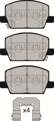 JCP8563 JURATEK Комплект тормозных колодок, дисковый тормоз (фото 2)