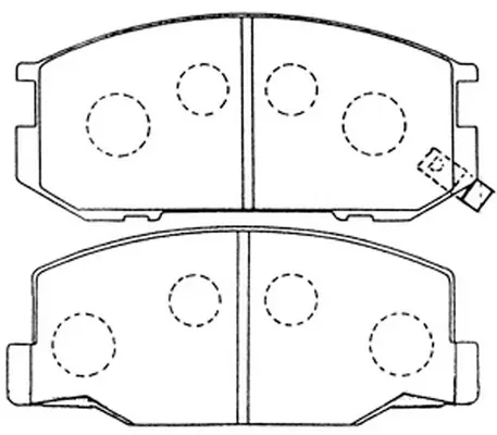 FP0245 FIT Комплект тормозных колодок, дисковый тормоз (фото 1)