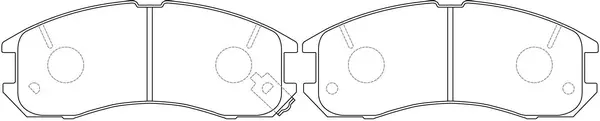 FP0399 FIT Комплект тормозных колодок, дисковый тормоз (фото 1)