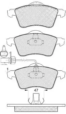 FP0705E FIT Комплект тормозных колодок, дисковый тормоз (фото 1)