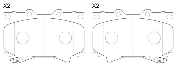 FP0772 FIT Комплект тормозных колодок, дисковый тормоз (фото 2)